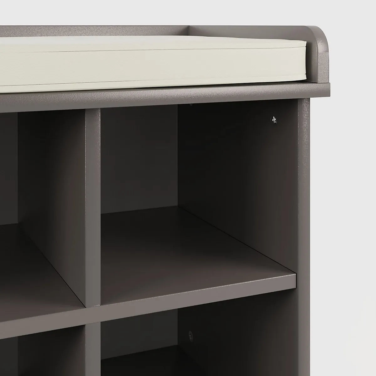 Gfw Kempton Open Shoe Bench Grey For Hallways Storage-Furniture Kingdom